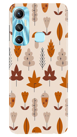 Leaf Pattern Art Case for Infinix Hot 11(Design - 132)