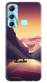 Mountains Boat Case for Infinix Hot 11 (Design - 150)