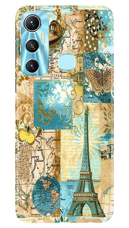 Travel Eiffel Tower Case for Infinix Hot 11 (Design No. 175)