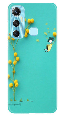 Pink Pattern Mobile Back Case for Infinix Hot 11 (Design - 184)