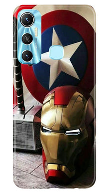 Captain America Shield Mobile Back Case for Infinix Hot 11 (Design - 222)