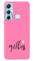 Girl Boss Black Case for Infinix Hot 11 (Design No. 237)