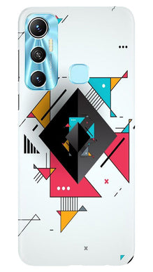 Diffrent Four Color Pattern Mobile Back Case for Infinix Hot 11 (Design - 244)