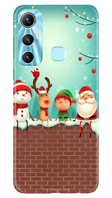 Santa Claus Mobile Back Case for Infinix Hot 11 (Design - 296)
