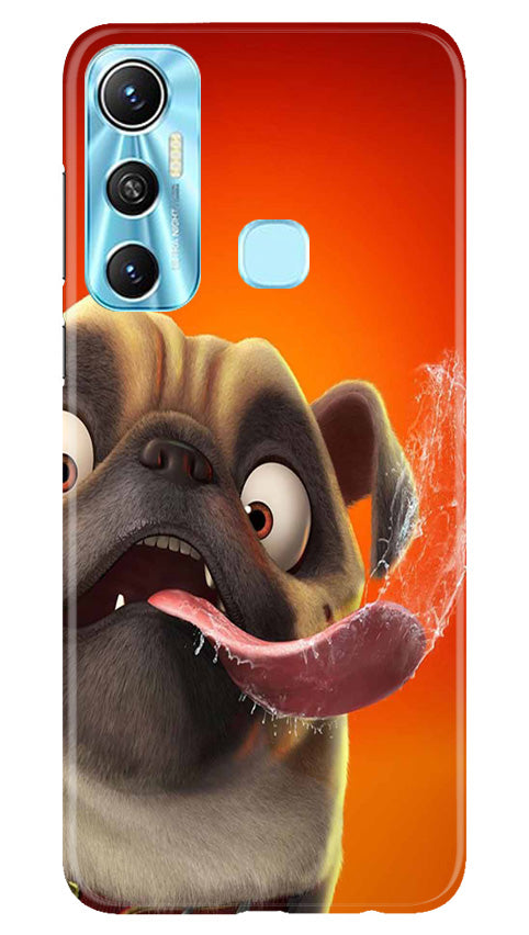 Dog Mobile Back Case for Infinix Hot 11 (Design - 303)