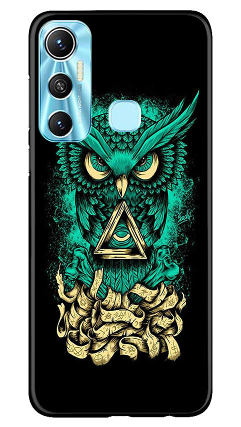 Owl Mobile Back Case for Infinix Hot 11 (Design - 317)