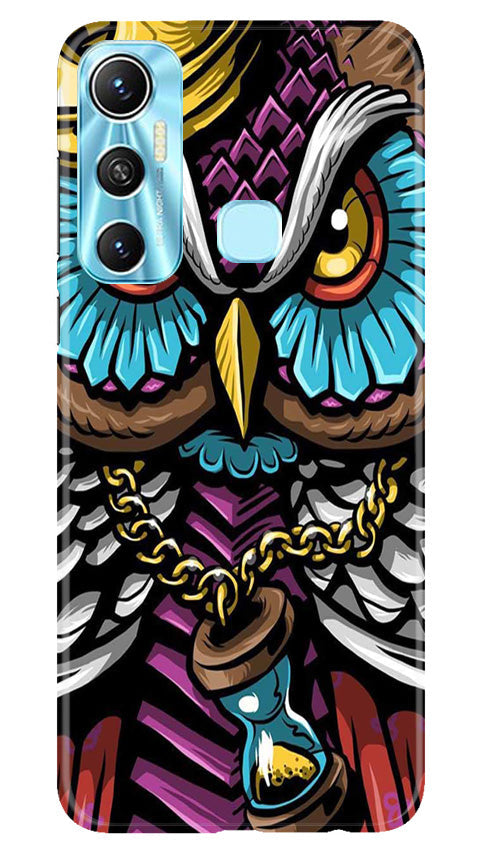 Owl Mobile Back Case for Infinix Hot 11 (Design - 318)
