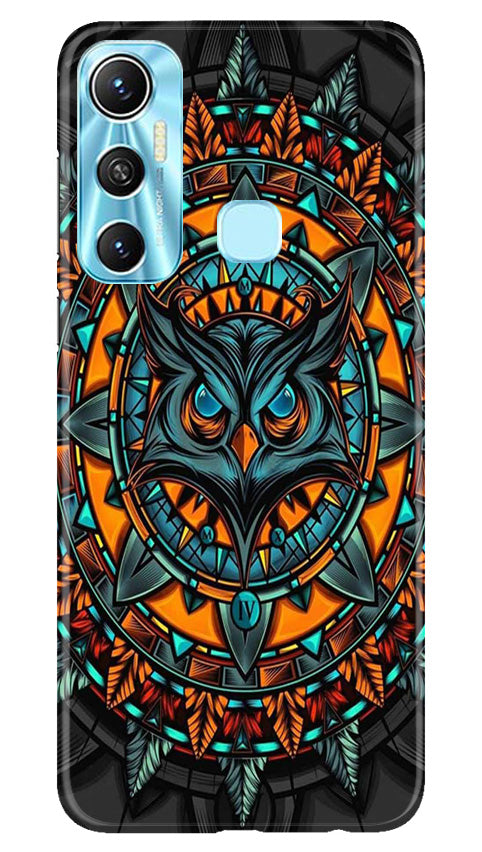 Owl Mobile Back Case for Infinix Hot 11 (Design - 319)