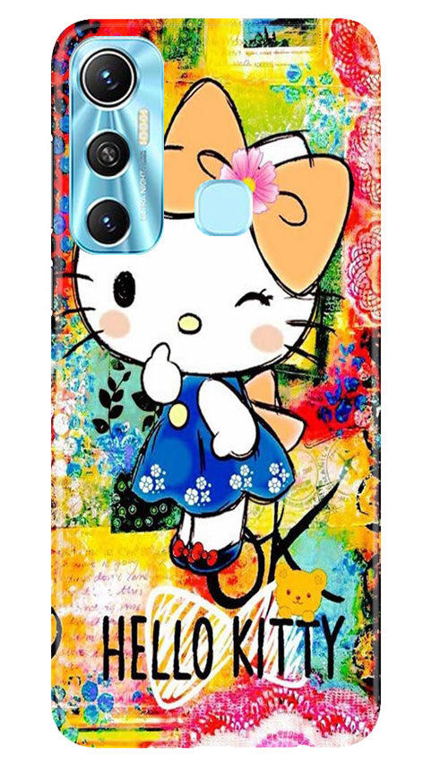 Hello Kitty Mobile Back Case for Infinix Hot 11 (Design - 321)