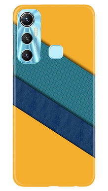 Diagonal Pattern Mobile Back Case for Infinix Hot 11 (Design - 329)