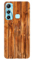 Wooden Texture Mobile Back Case for Infinix Hot 11 (Design - 335)