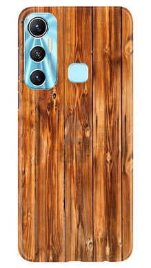 Wooden Texture Mobile Back Case for Infinix Hot 11 (Design - 335)