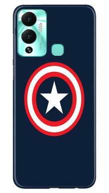 Captain America Mobile Back Case for Infinix Hot 12 Play (Design - 42)