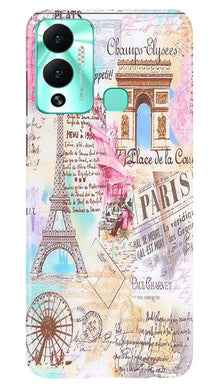 Paris Eiftel Tower Mobile Back Case for Infinix Hot 12 Play (Design - 54)