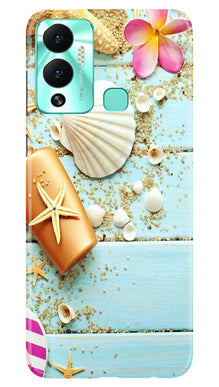 Sea Shells Mobile Back Case for Infinix Hot 12 Play (Design - 63)