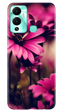 Purple Daisy Mobile Back Case for Infinix Hot 12 Play (Design - 65)