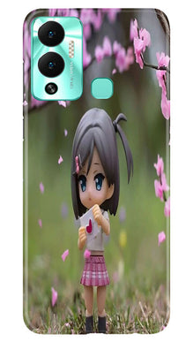 Cute Girl Mobile Back Case for Infinix Hot 12 Play (Design - 92)