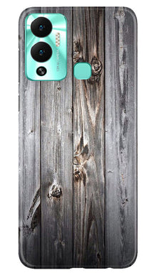 Wooden Look Mobile Back Case for Infinix Hot 12 Play  (Design - 114)