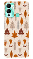 Leaf Pattern Art Case for Infinix Hot 12 Play  (Design - 132)