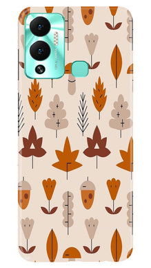 Leaf Pattern Art Mobile Back Case for Infinix Hot 12 Play  (Design - 132)