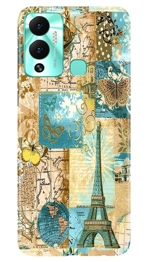 Travel Eiffel Tower Case for Infinix Hot 12 Play (Design No. 175)