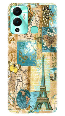 Travel Eiffel Tower Mobile Back Case for Infinix Hot 12 Play (Design - 175)
