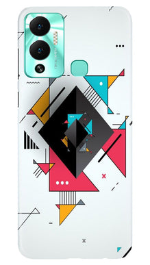 Diffrent Four Color Pattern Mobile Back Case for Infinix Hot 12 Play (Design - 244)