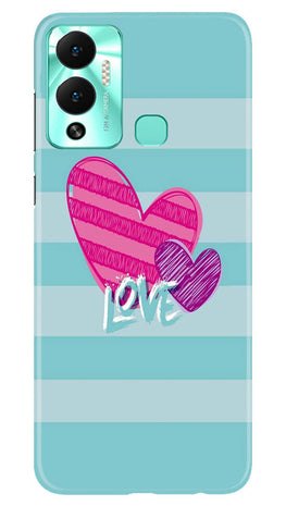 White Heart Case for Infinix Hot 12 Play (Design No. 260)