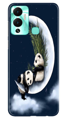 Panda Bear Mobile Back Case for Infinix Hot 12 Play (Design - 279)