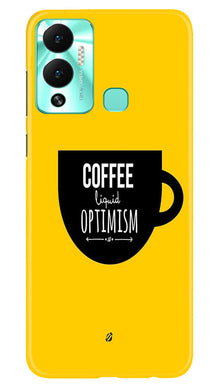 Coffee Optimism Mobile Back Case for Infinix Hot 12 Play (Design - 313)