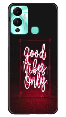 Good Vibes Only Mobile Back Case for Infinix Hot 12 Play (Design - 314)