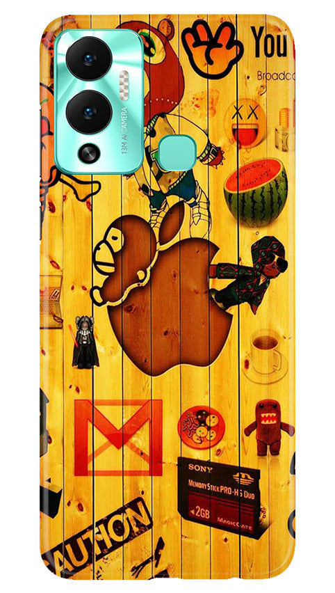 Wooden Texture Mobile Back Case for Infinix Hot 12 Play (Design - 326)