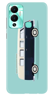 Travel Bus Mobile Back Case for Infinix Hot 12 Play (Design - 338)