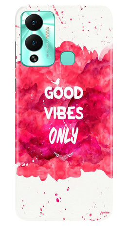 Good Vibes Only Mobile Back Case for Infinix Hot 12 Play (Design - 351)