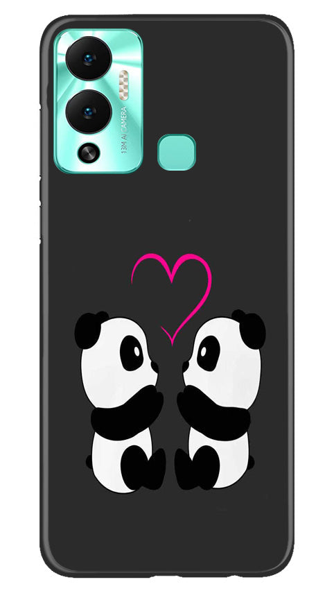 Panda Love Mobile Back Case for Infinix Hot 12 Play (Design - 355)