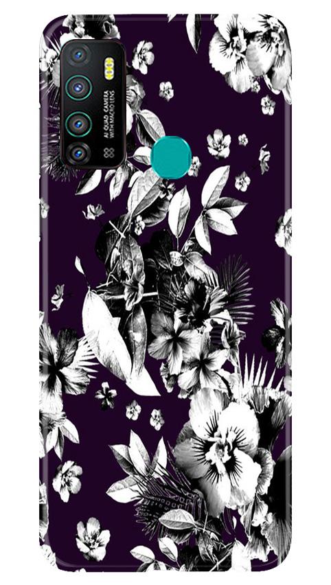 white flowers Case for Infinix Hot 9