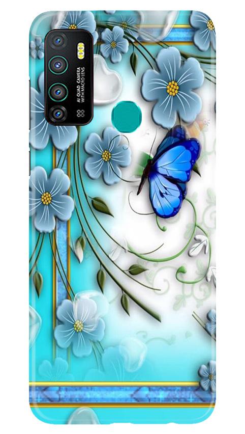 Blue Butterfly Case for Infinix Hot 9