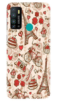Love Paris Mobile Back Case for Infinix Hot 9  (Design - 103)