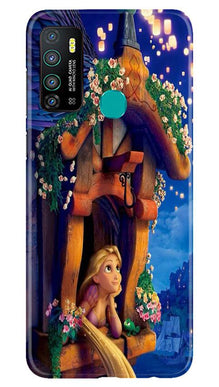 Cute Girl Mobile Back Case for Infinix Hot 9 (Design - 198)