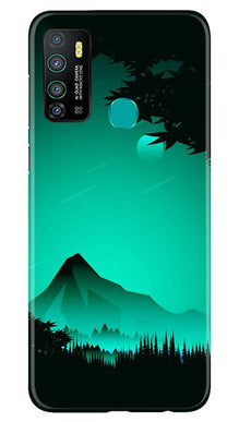 Moon Mountain Mobile Back Case for Infinix Hot 9 (Design - 204)