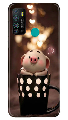 Cute Bunny Mobile Back Case for Infinix Hot 9 (Design - 213)