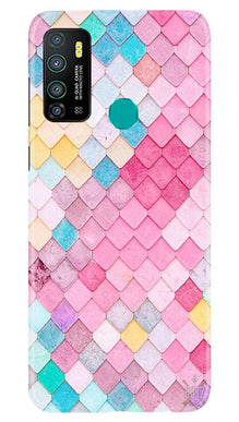 Pink Pattern Mobile Back Case for Infinix Hot 9 (Design - 215)