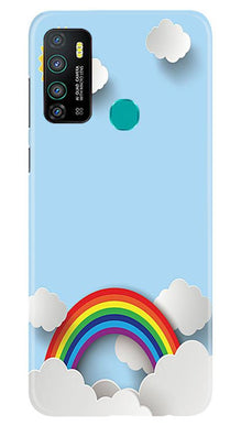 Rainbow Mobile Back Case for Infinix Hot 9 (Design - 225)