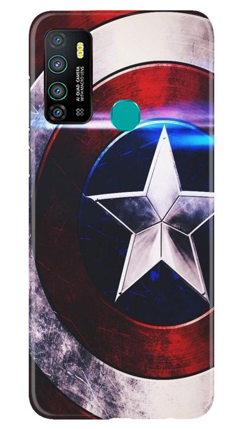 Captain America Shield Case for Infinix Hot 9 (Design No. 250)