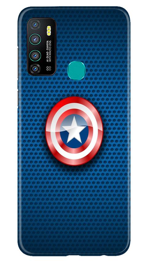 Captain America Shield Case for Infinix Hot 9 (Design No. 253)