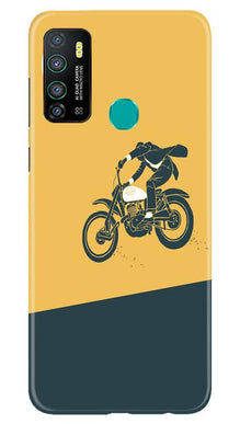 Bike Lovers Mobile Back Case for Infinix Hot 9 (Design - 256)