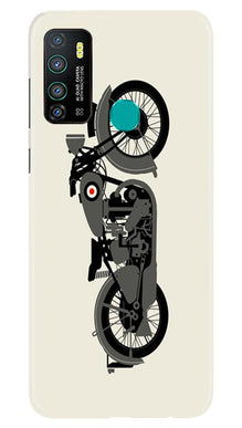 MotorCycle Mobile Back Case for Infinix Hot 9 (Design - 259)