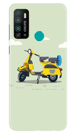 Vintage Scooter Case for Infinix Hot 9 (Design No. 260)