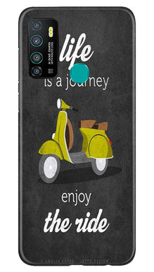 Life is a Journey Mobile Back Case for Infinix Hot 9 (Design - 261)