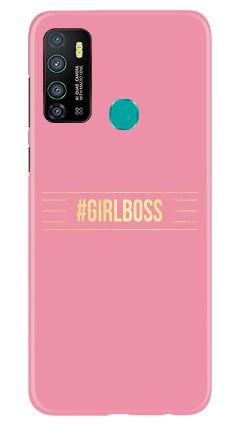 Girl Boss Pink Case for Infinix Hot 9 (Design No. 263)